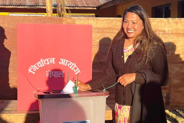 रामकुमारी झाँक्रीले गरिन् मतदान